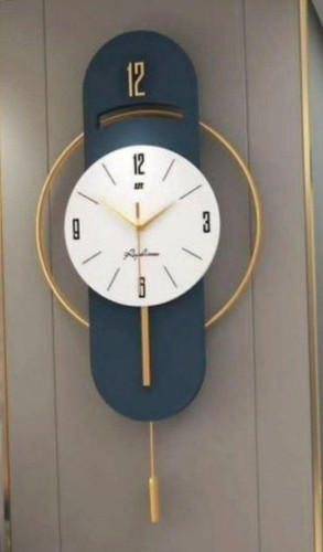 ساعت دیواری چوب وفلز مدرن کد H/534