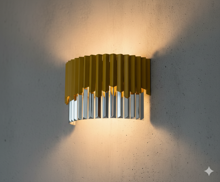 لوستر دیواری کریستالی مدرن کد C/117
