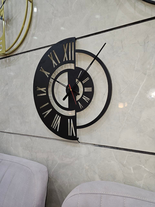 ساعت دیواری مدرن دارای موتور آرام گرد کد H/223