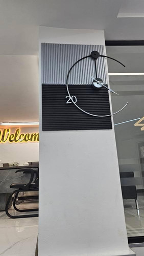 ساعت دیواری مدرن چوب وفلز کد H/501