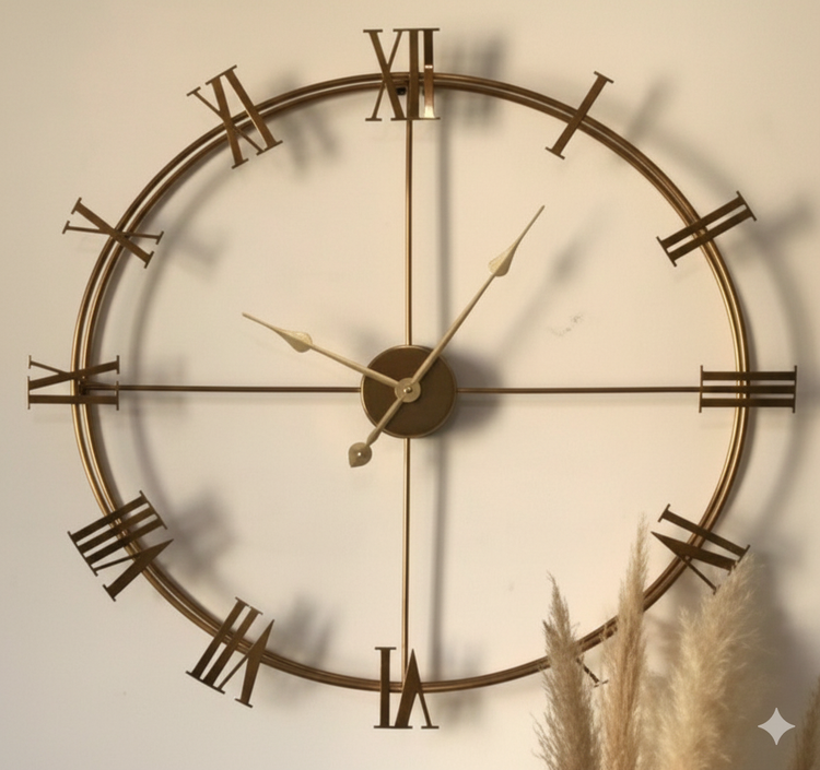 ساعت دیواری دارای موتور آرام گرد کد H/170